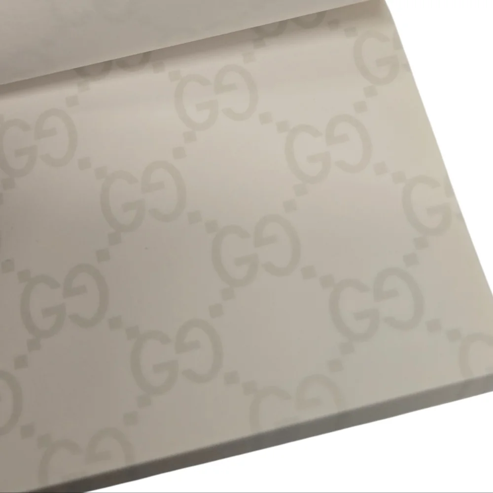 Gucci Black Leather Notebook‎ with Removable Sticky Notes